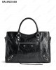 medium Le City textured-leather tote bag