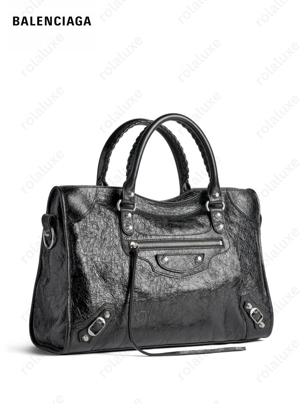 medium Le City textured-leather tote bag