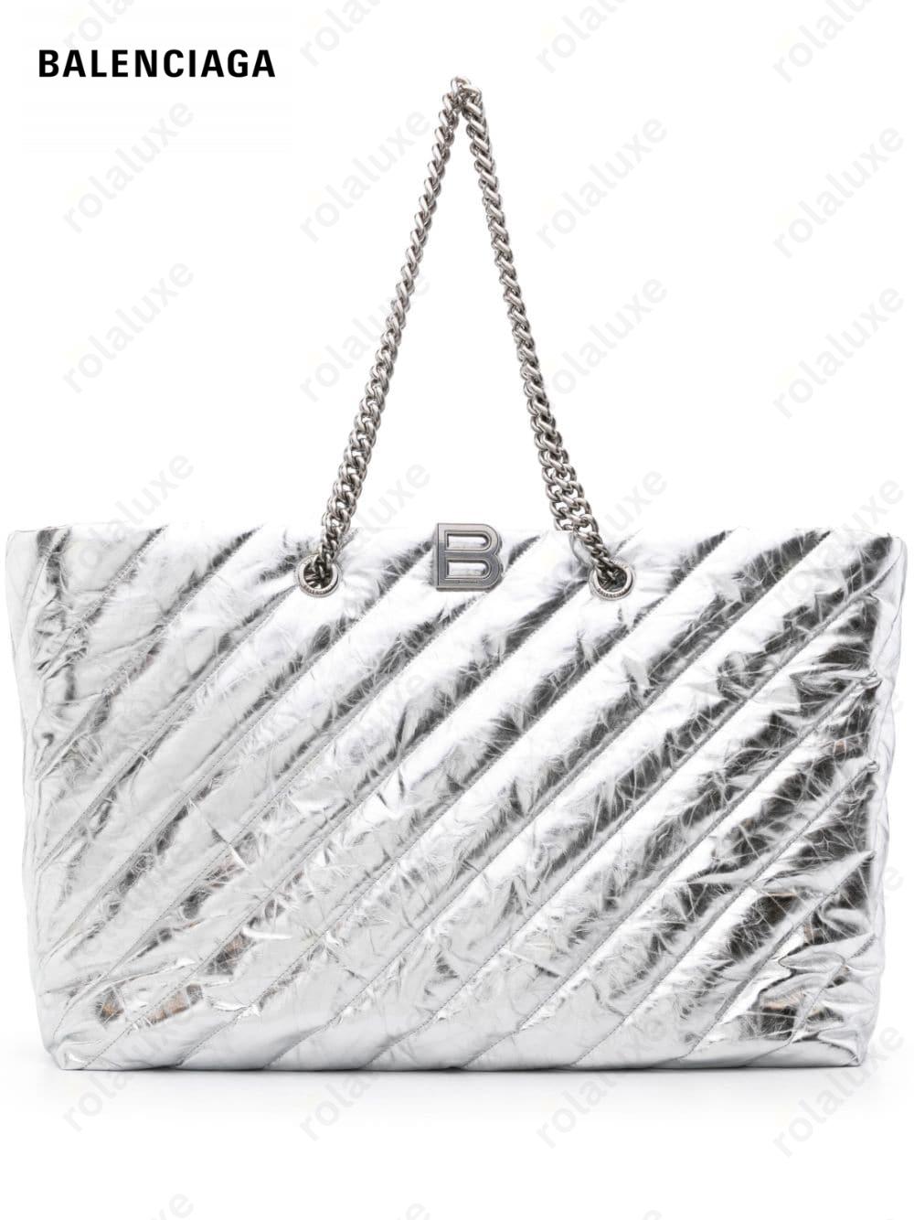 large Crush metallic tote bag