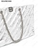 large Crush metallic tote bag