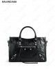 small Le City textured-leather tote bag