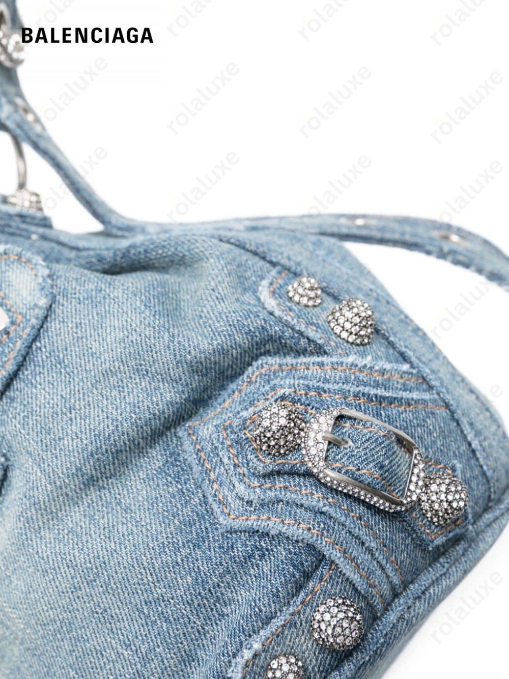 XS Le Cagole denim bucket bag