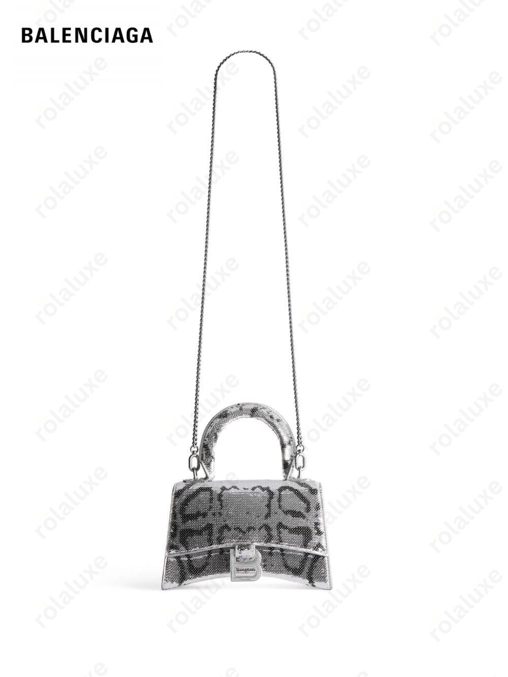 Hourglass XS top-handle bag