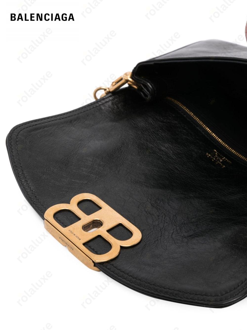 small BB flap leather bag