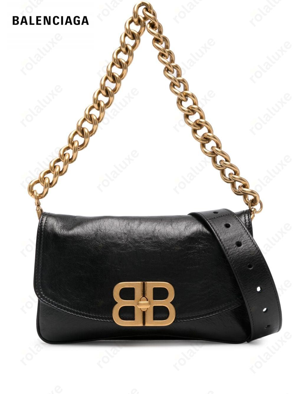 small BB flap leather bag