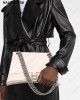 Crush quilted shoulder bag