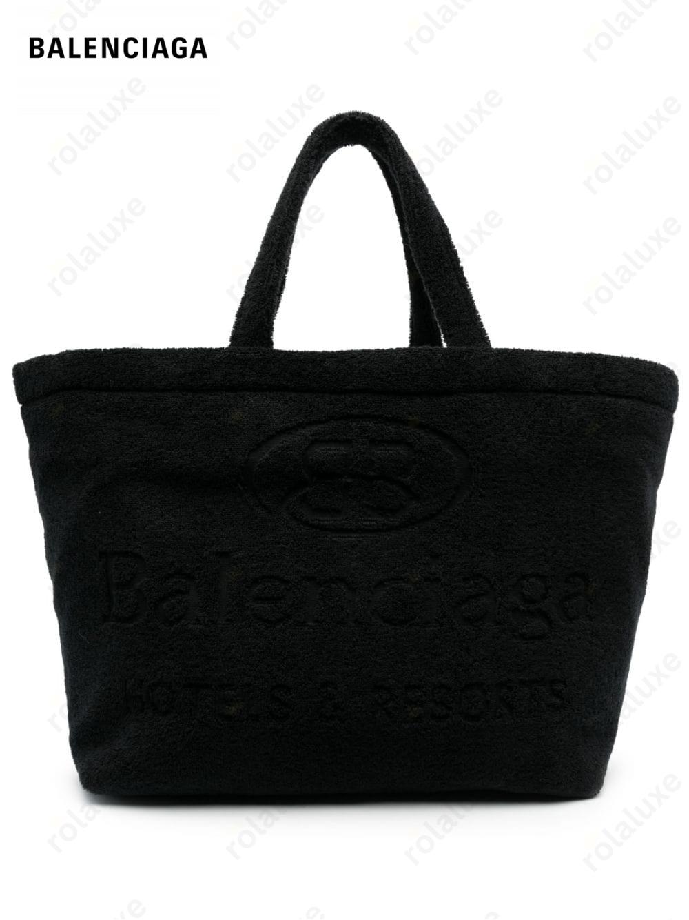 Jumbo logo-debossed tote bag