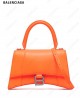 Hourglass small leather top handle bag