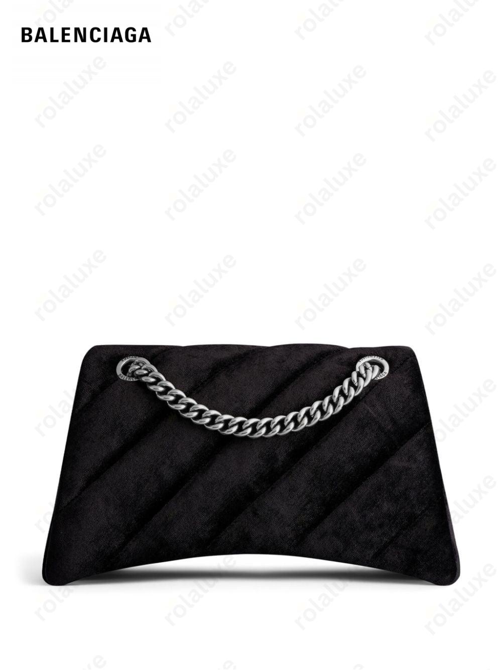 small Crush velvet shoulder bag