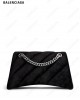 small Crush velvet shoulder bag