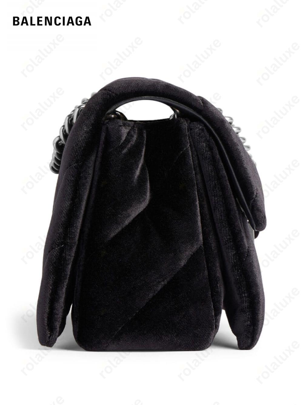 small Crush velvet shoulder bag