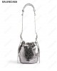 mini Le Cagole metallic-effect bucket bag