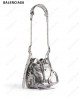 mini Le Cagole metallic-effect bucket bag