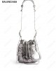 mini Le Cagole metallic-effect bucket bag