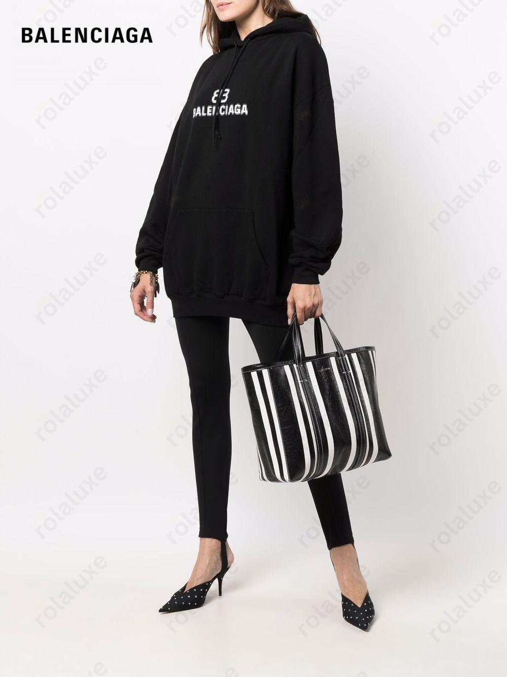 large Barbes East-West striped shopper tote