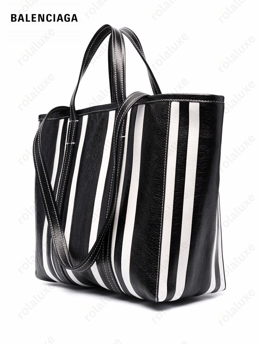 large Barbes East-West striped shopper tote