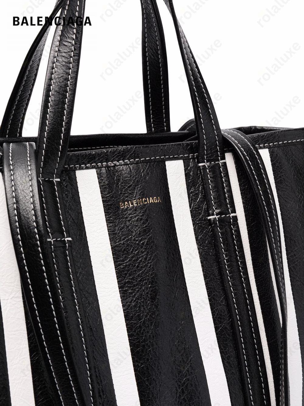 large Barbes East-West striped shopper tote