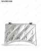 Crush metallic quilted mini bag