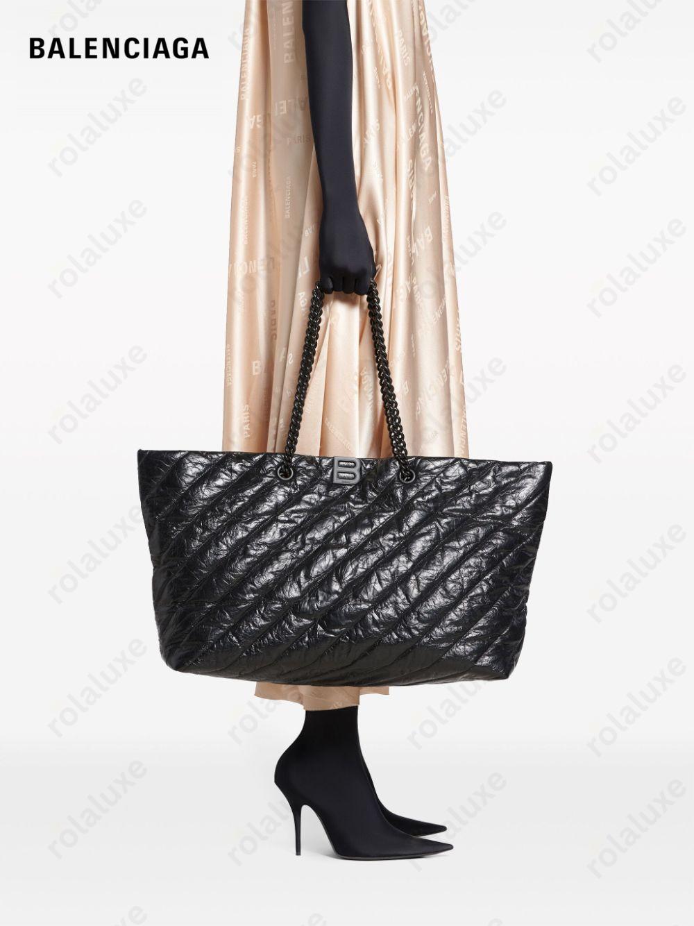 large Crush quilted tote bag