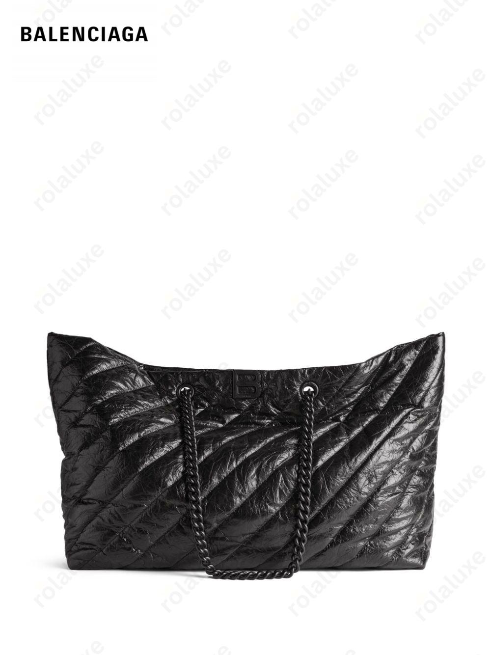 large Crush quilted tote bag