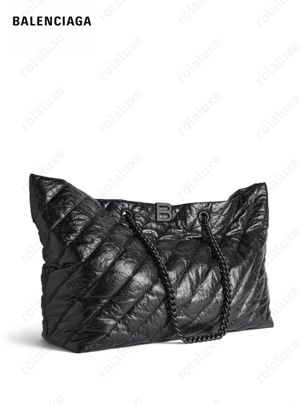 large Crush quilted tote bag