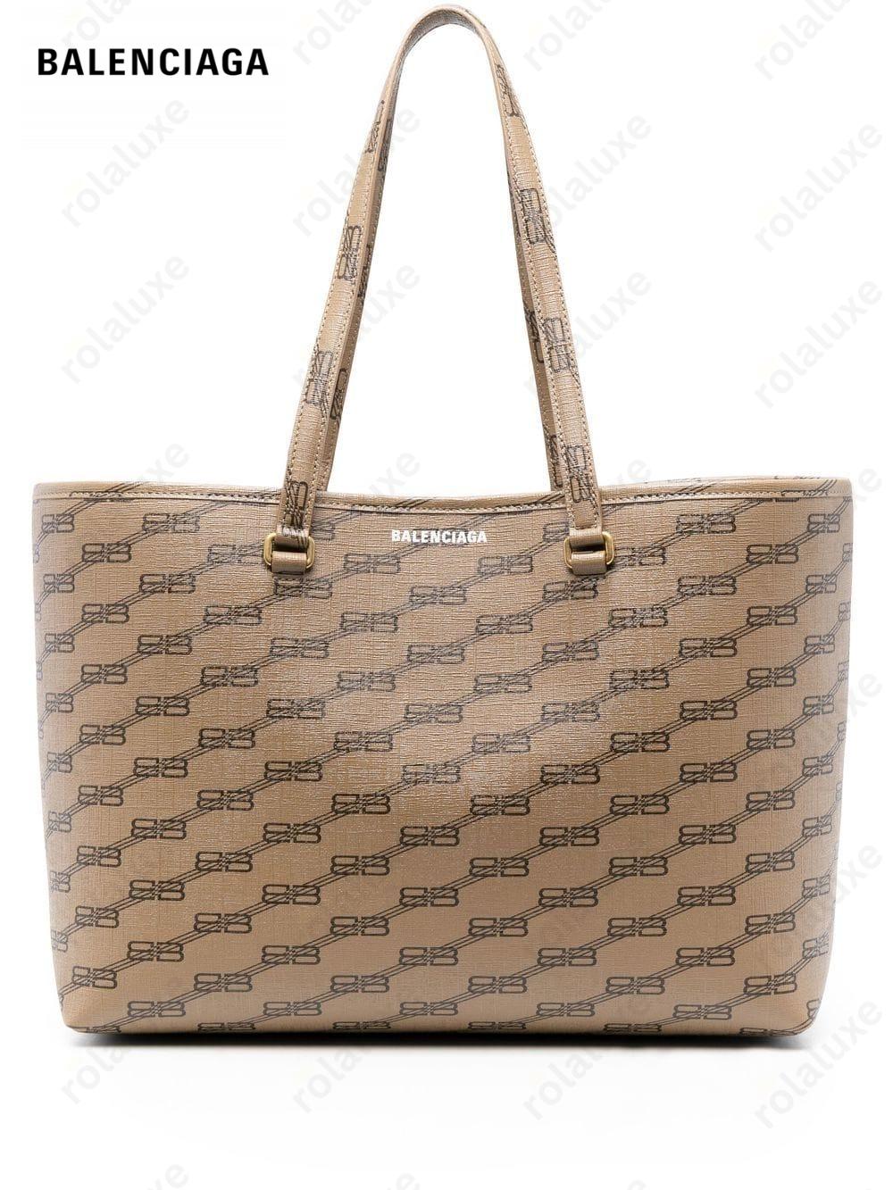 Signature BB canvas tote bag