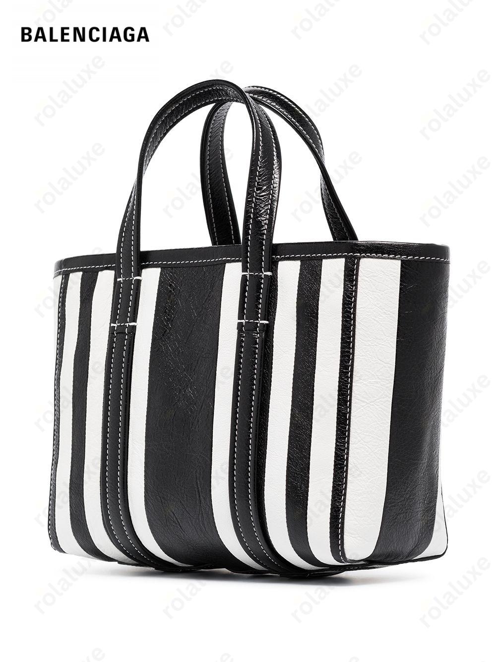 small Barbes East-West striped shopper tote