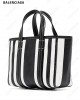 small Barbes East-West striped shopper tote