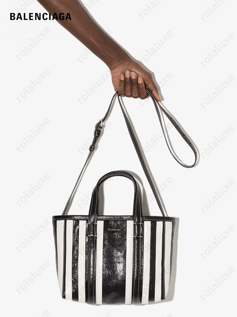 small Barbes East-West striped shopper tote