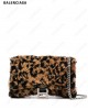 Hourglass fleece clutch bag