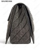 Crush quilted shoulder bag