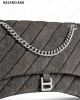 Crush quilted shoulder bag