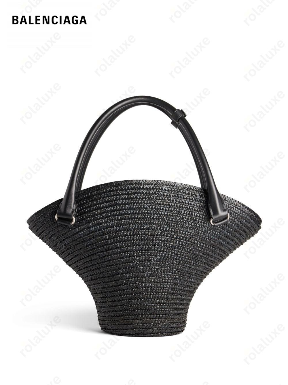 medium Beach raffia tote bag