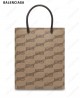 BB monogram-print canvas tote bag