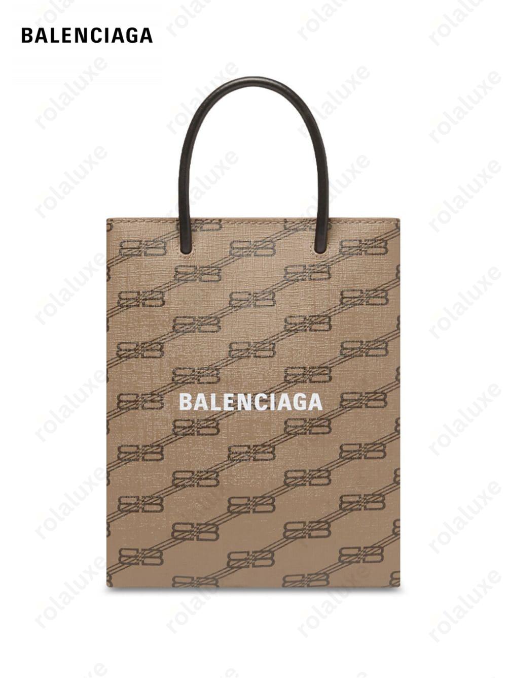 BB monogram-print canvas tote bag