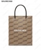 BB monogram-print canvas tote bag