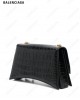 Crush crocodile-embossed shoulder bag