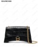 Crush crocodile-embossed shoulder bag