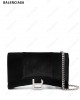 Hourglass velvet chain wallet