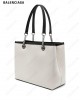 logo-print canvas tote bag