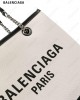 logo-print canvas tote bag