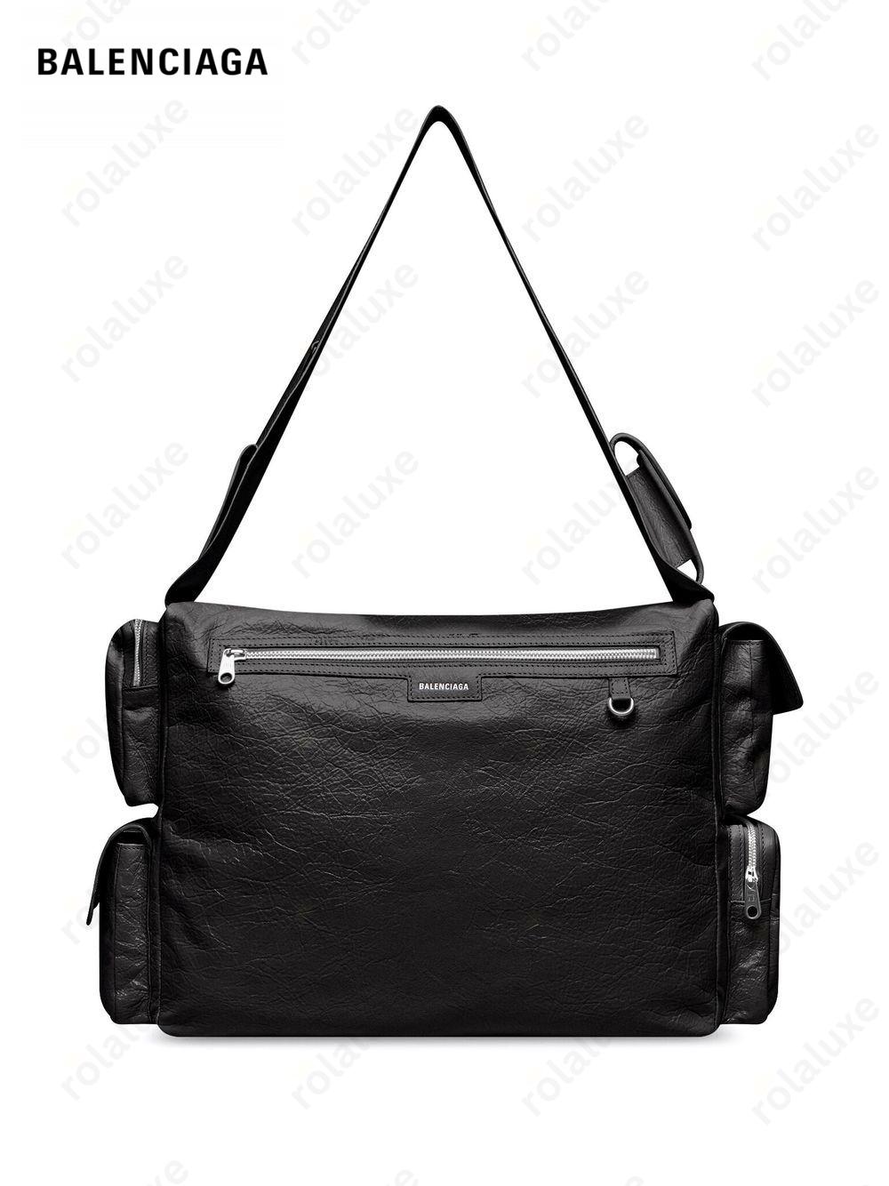 Superbusy logo zipped shoulder bag