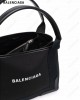 Navy Cabas logo tote bag