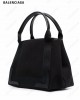 Navy Cabas logo tote bag