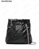 Crush quilted leather shoulder bag