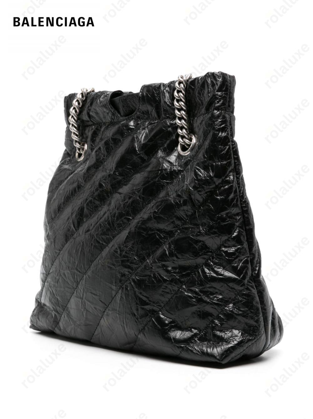 Crush quilted leather shoulder bag