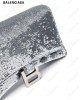 Hourglass sequin-detail chain wallet