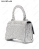 Hourglass crystal-embellished mini bag