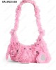 Le Cagole XS faux-fur shoulder bag