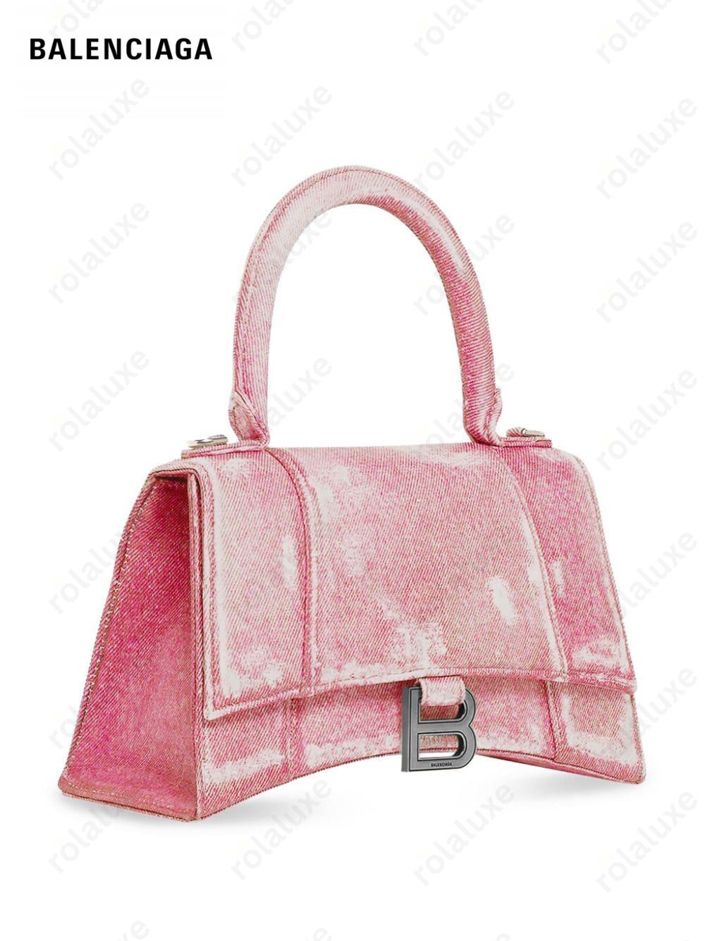 S Hourglass top-handle bag